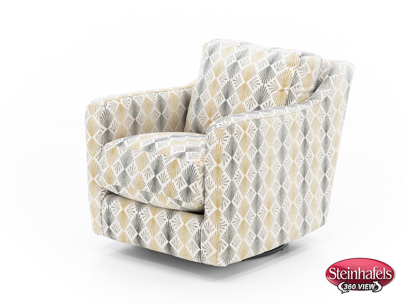 franklin corporation grey swivel chair  image   