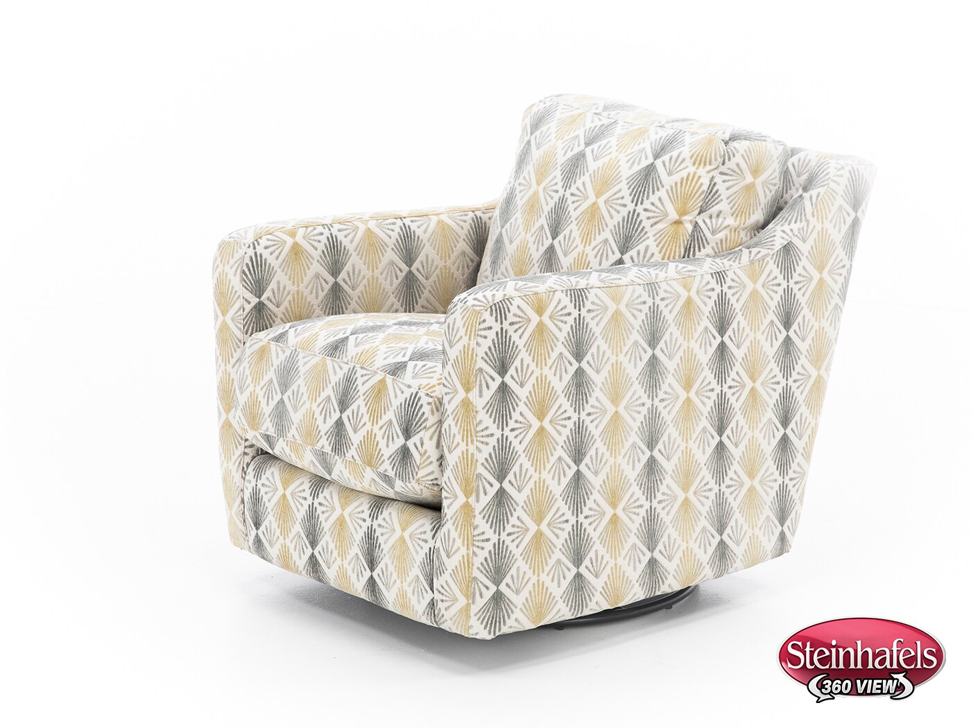 franklin corporation grey swivel chair  image   