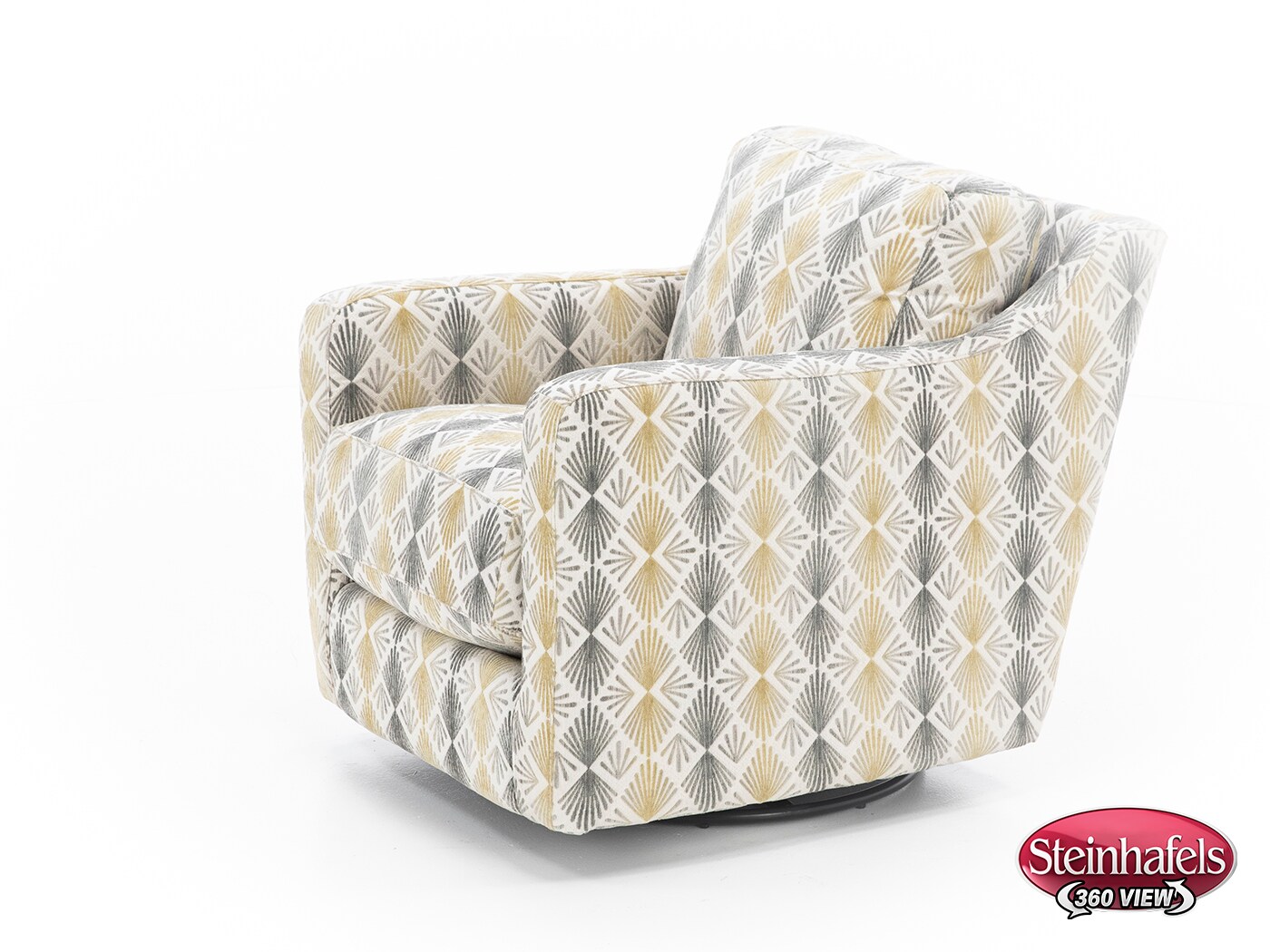 franklin corporation grey swivel chair  image   