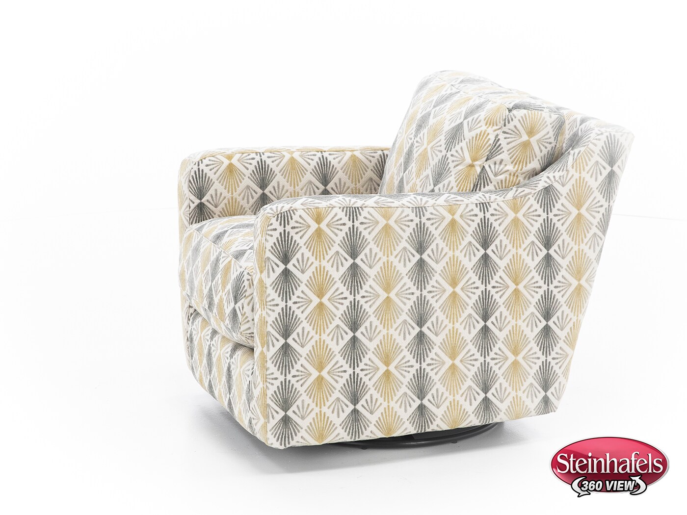 franklin corporation grey swivel chair  image   