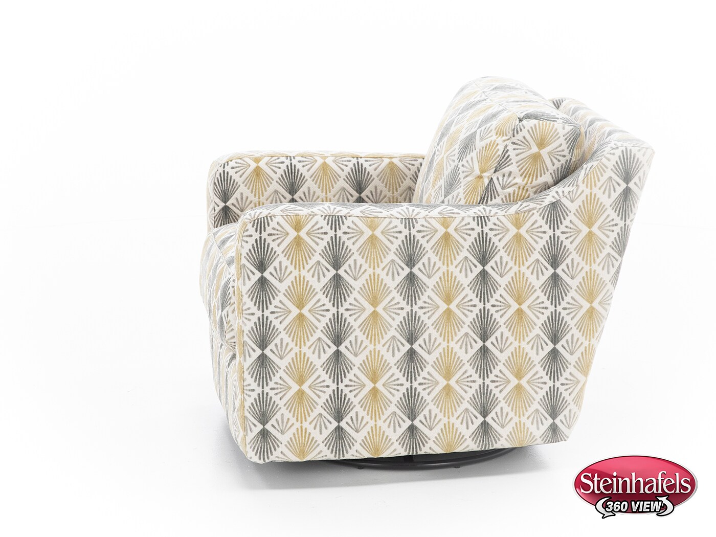 franklin corporation grey swivel chair  image   