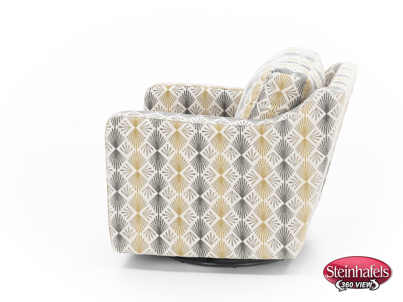 franklin corporation grey swivel chair  image   