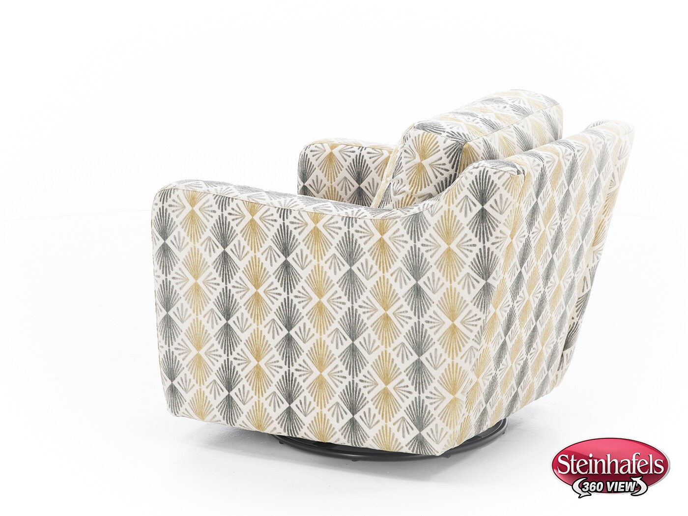 franklin corporation grey swivel chair  image   