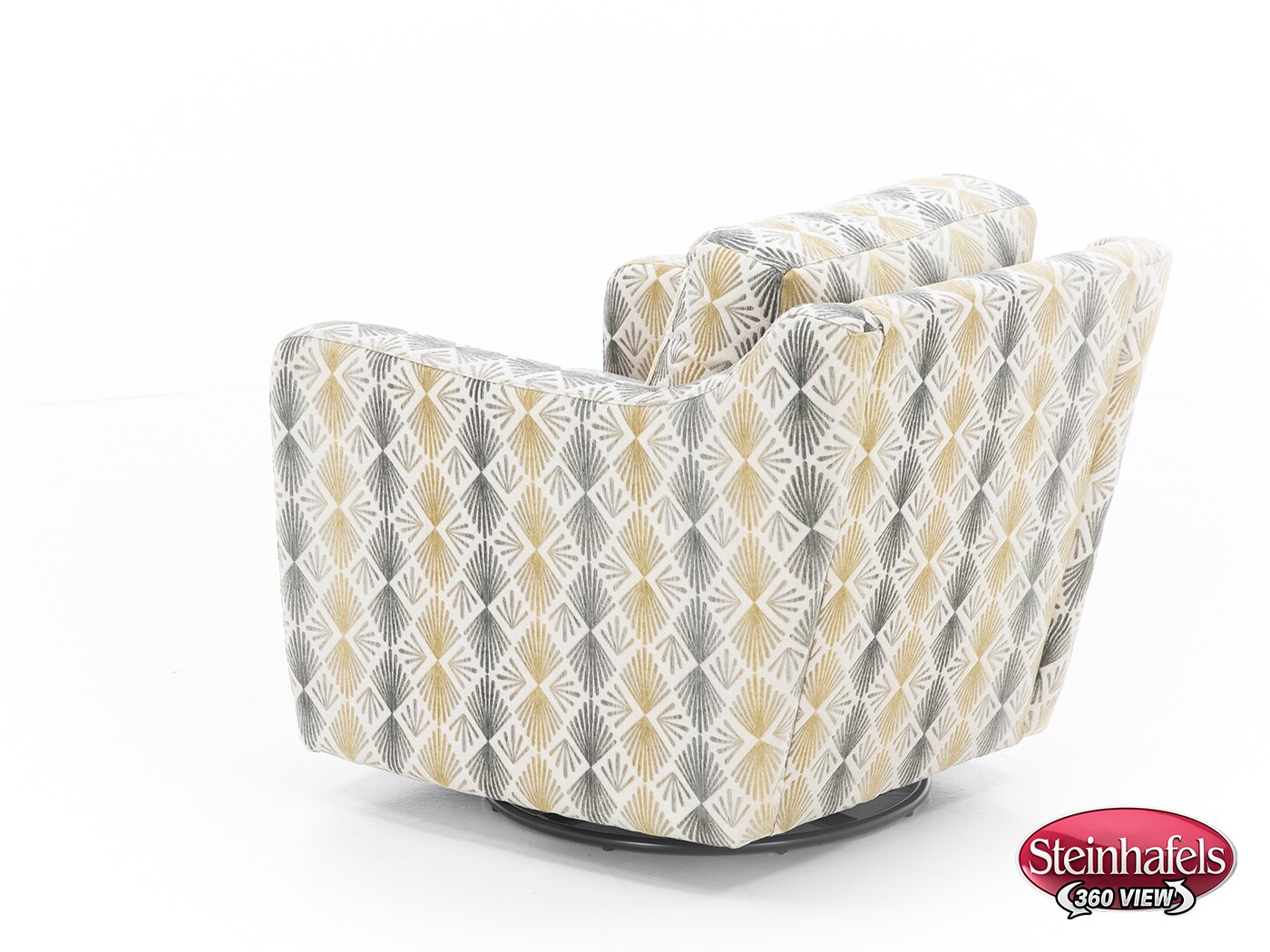 franklin corporation grey swivel chair  image   