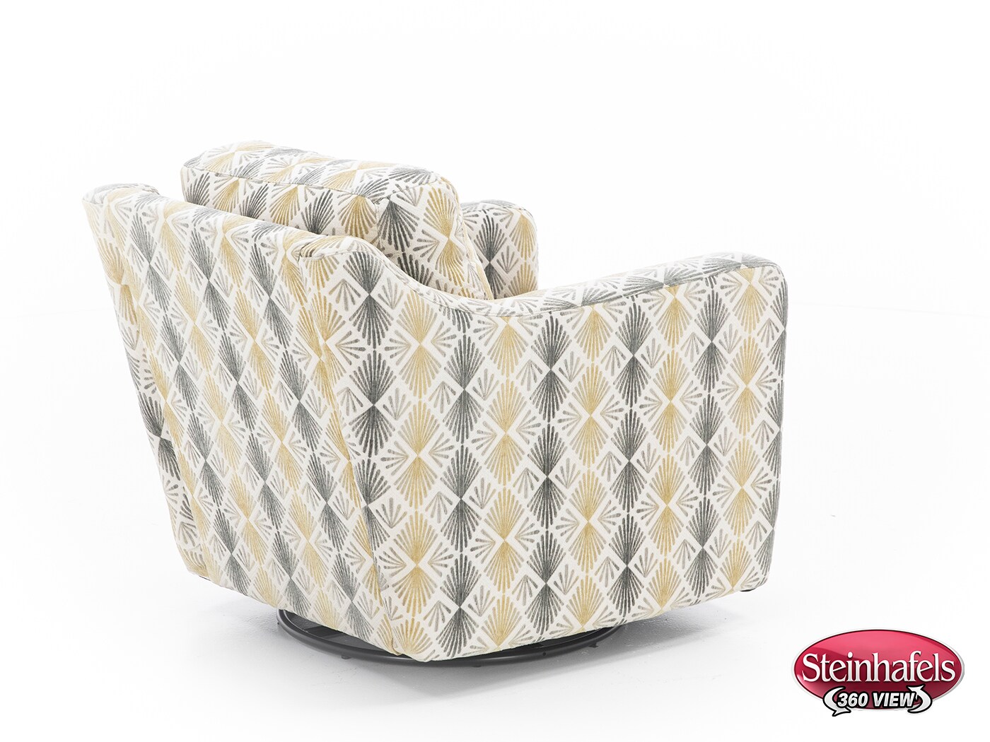 franklin corporation grey swivel chair  image   