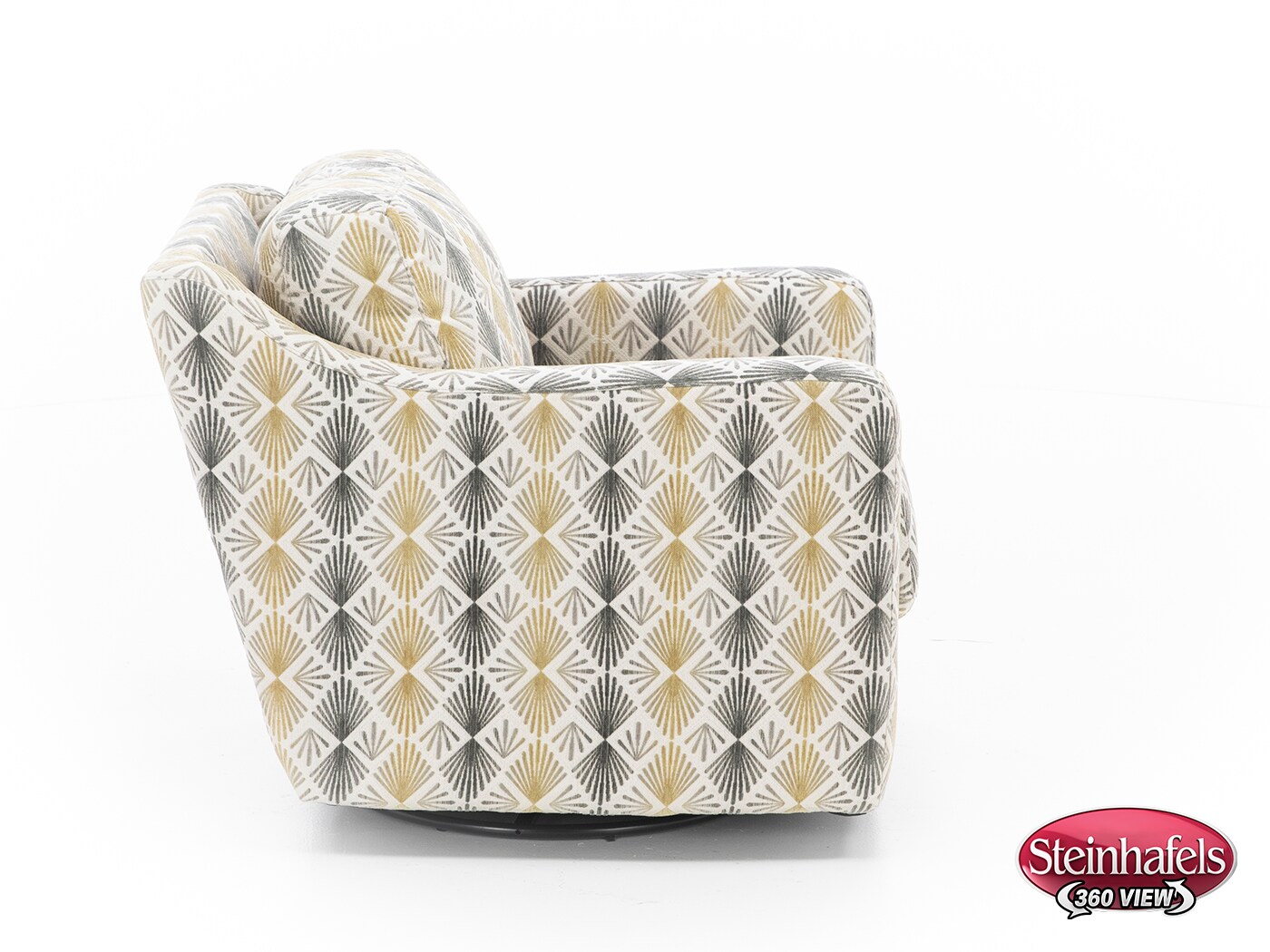 franklin corporation grey swivel chair  image   