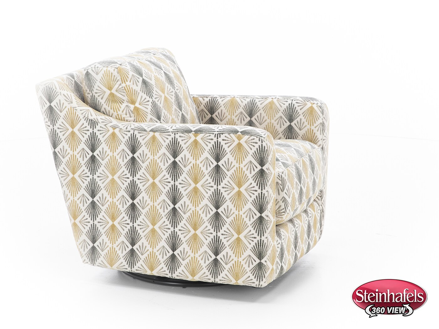 franklin corporation grey swivel chair  image   