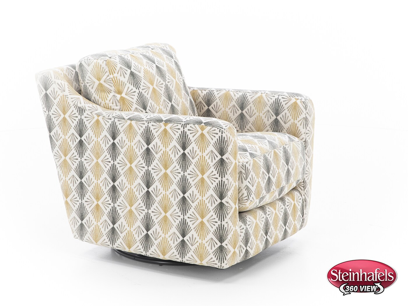 franklin corporation grey swivel chair  image   