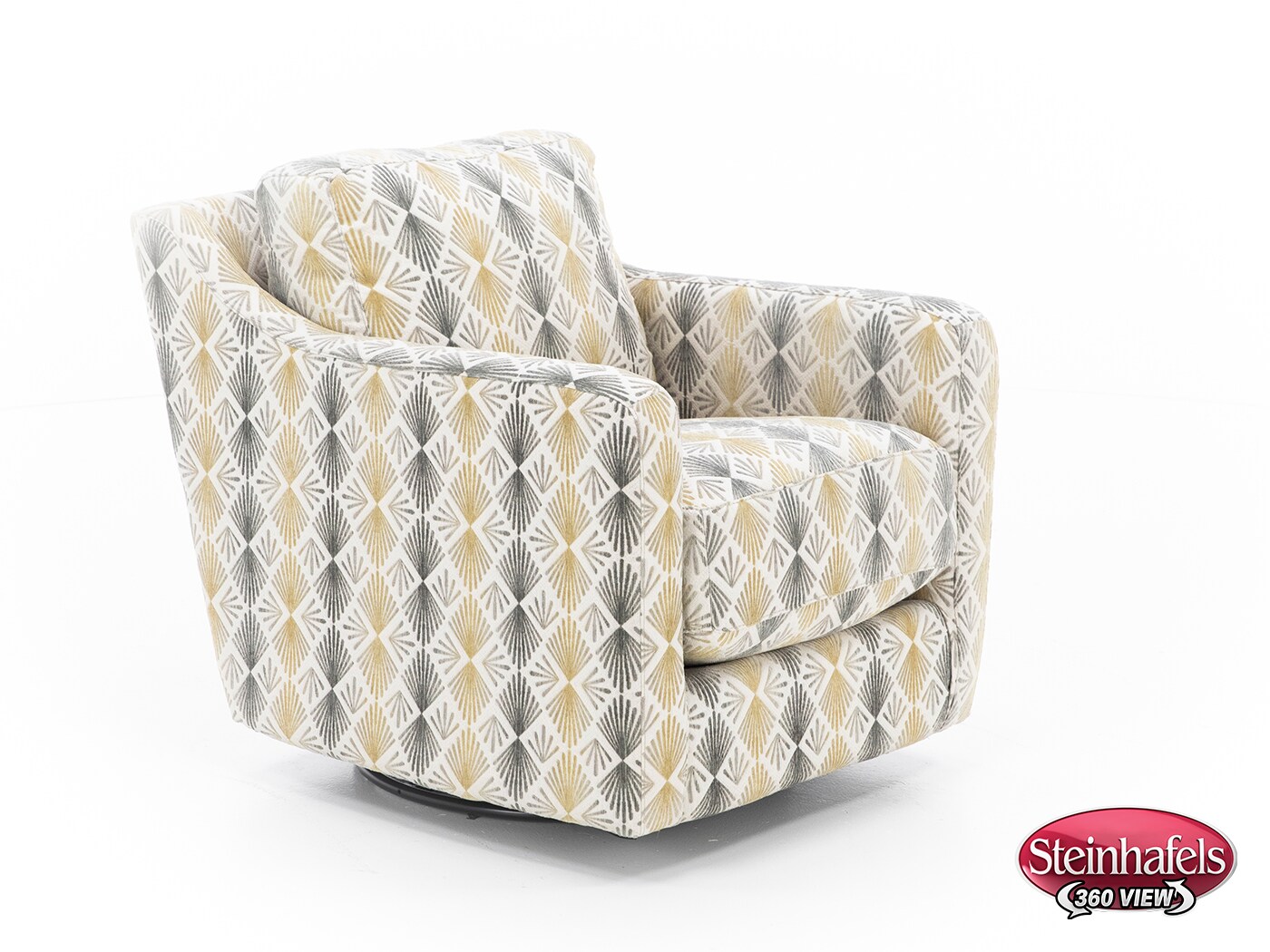 franklin corporation grey swivel chair  image   