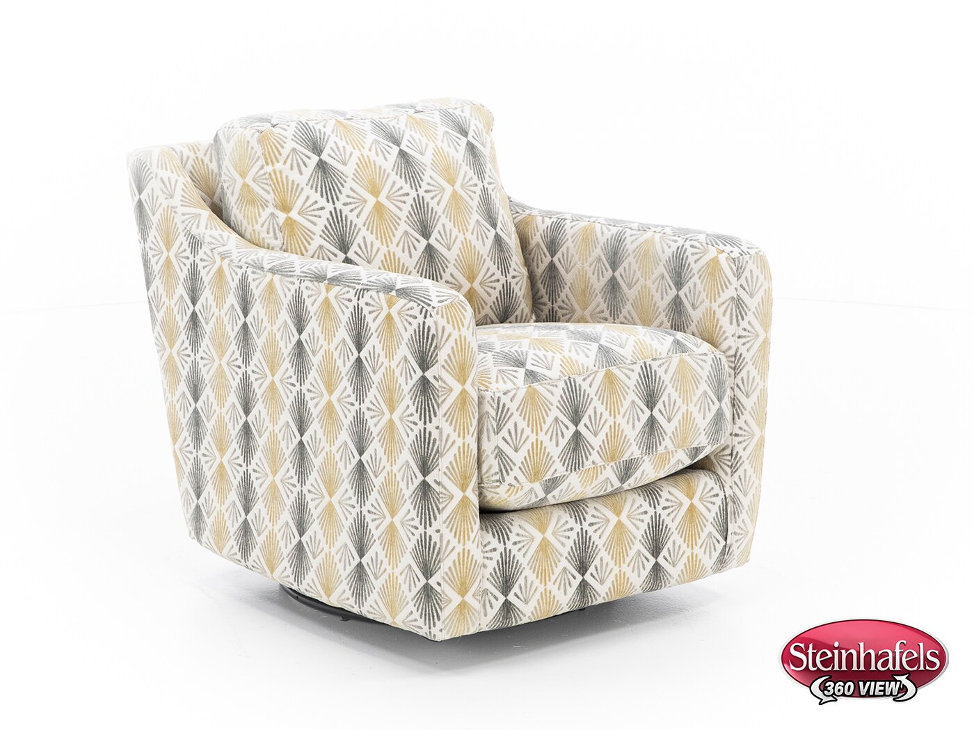 franklin corporation grey swivel chair  image   