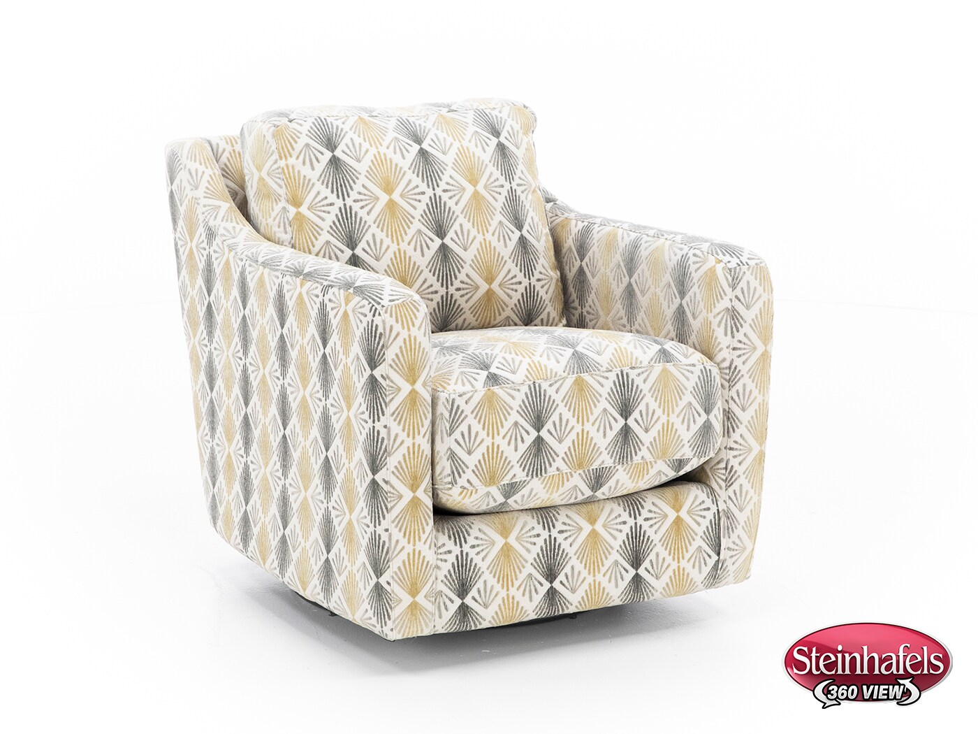 franklin corporation grey swivel chair  image   