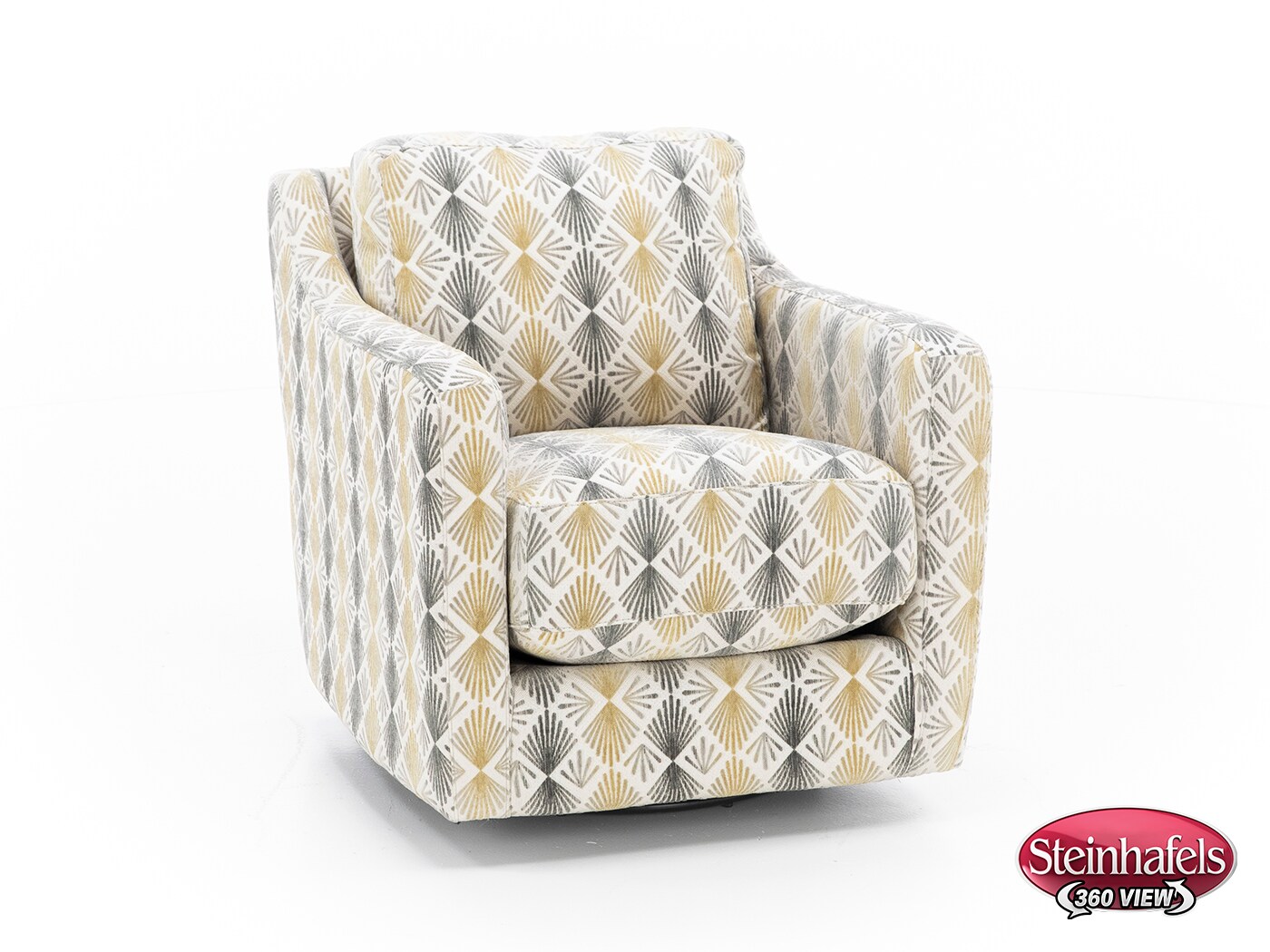franklin corporation grey swivel chair  image   