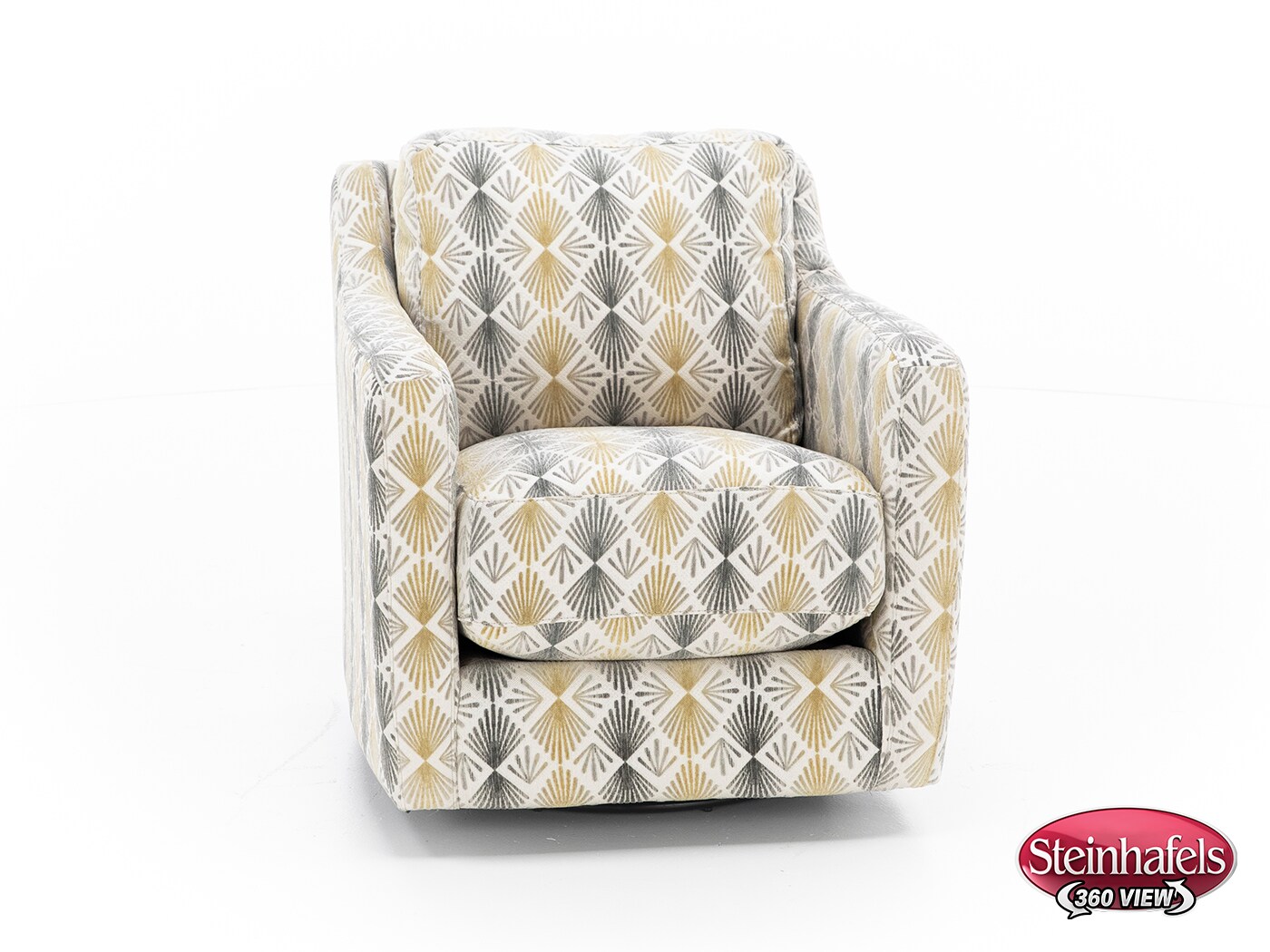 franklin corporation grey swivel chair  image   