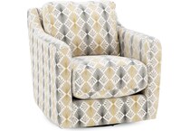 franklin corporation grey swivel chair   