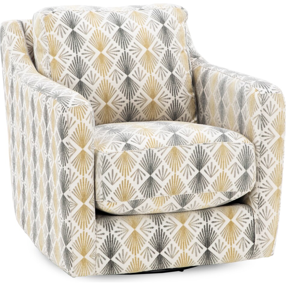 franklin corporation grey swivel chair   
