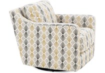 franklin corporation grey swivel chair   