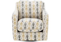 franklin corporation grey swivel chair   