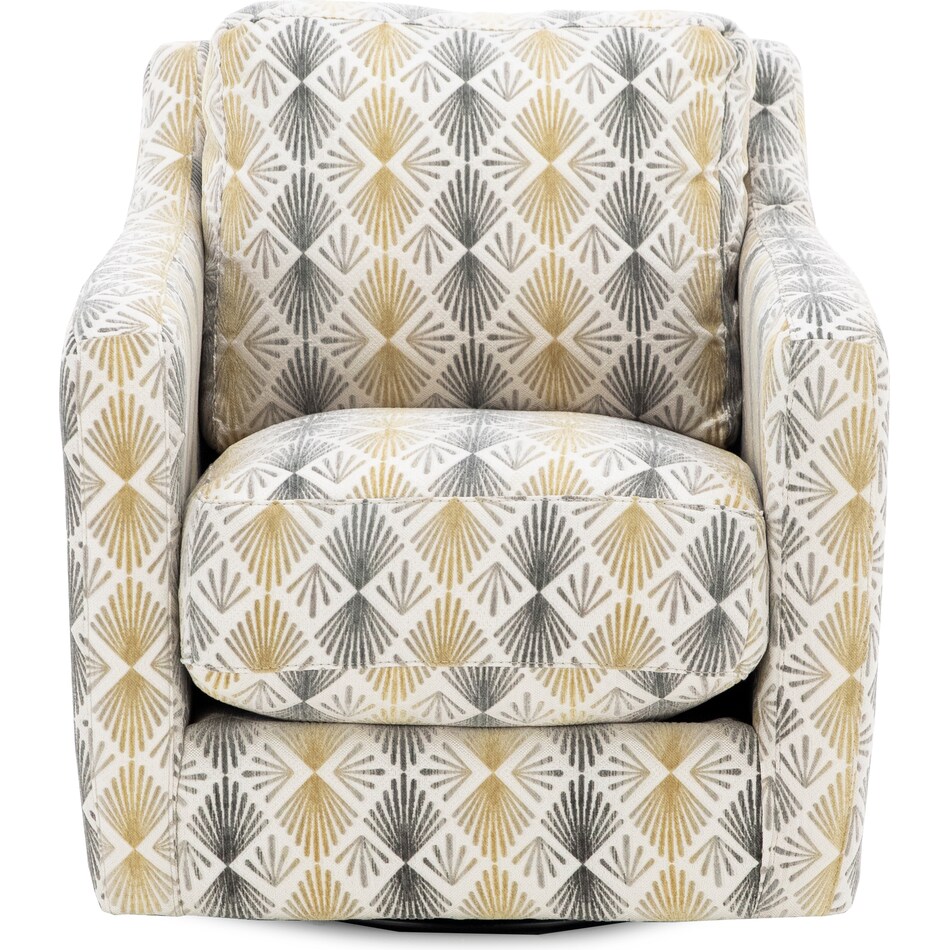 franklin corporation grey swivel chair   