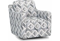 franklin corporation grey swivel chair   