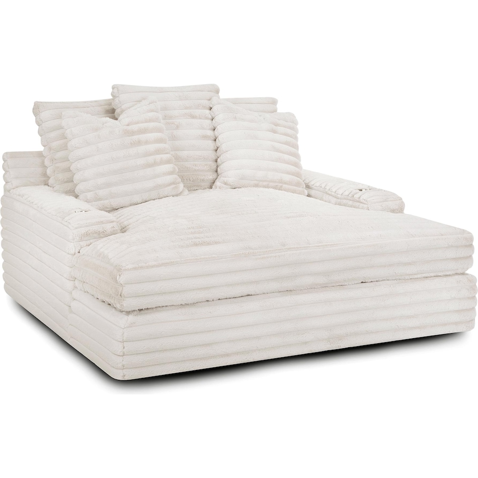 franklin corporation white chaise   stand alone   