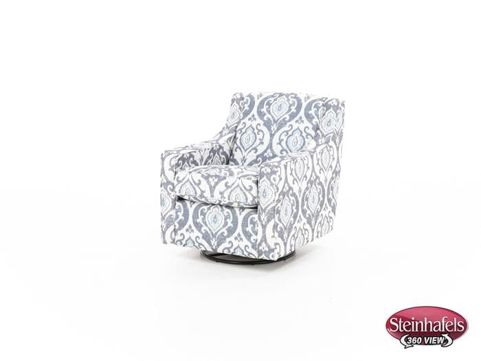 franklin blue swivel chair  image   