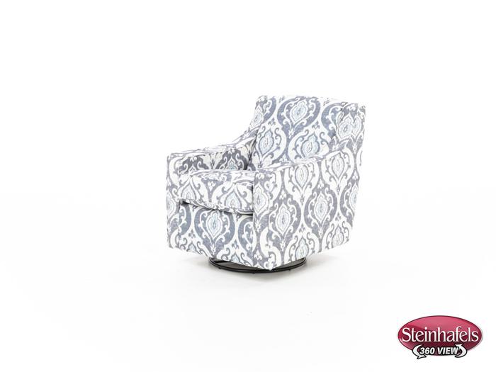 franklin blue swivel chair  image   