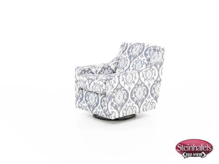 franklin blue swivel chair  image   