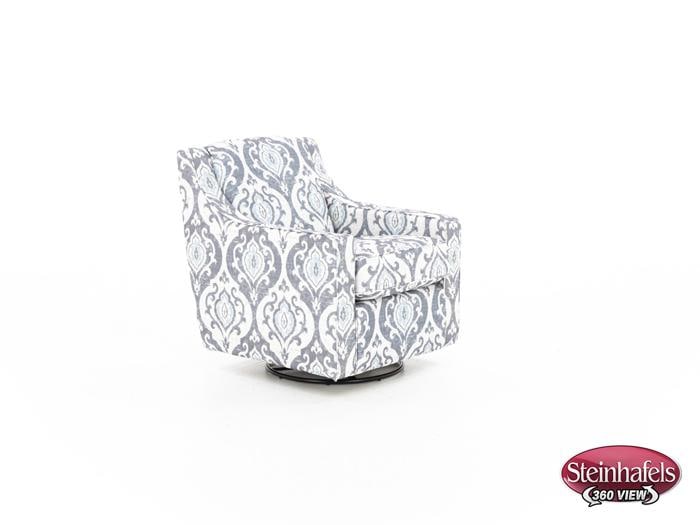 franklin blue swivel chair  image   