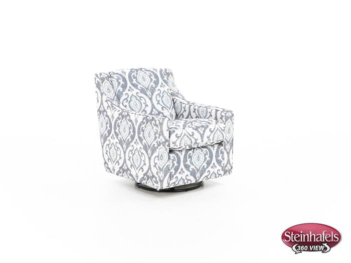 franklin blue swivel chair  image   