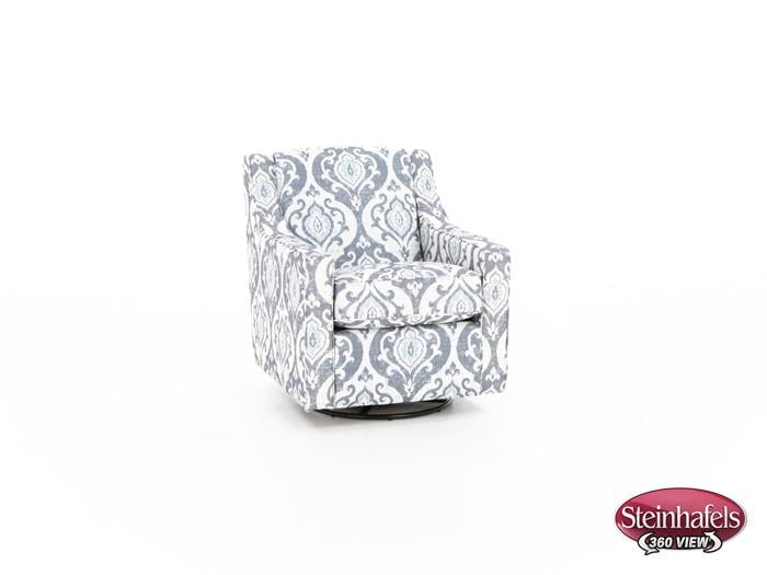 franklin blue swivel chair  image   