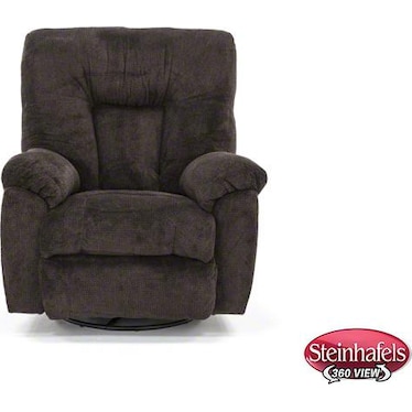 Geoff Swivel Rocker Recliner in Chocolate