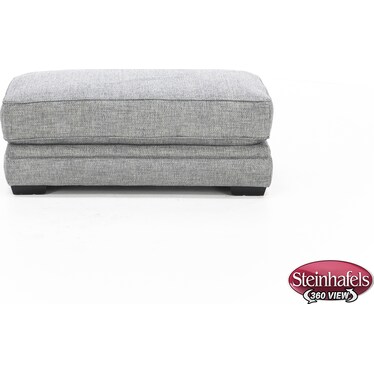 Nash Wide Ottoman in Denim