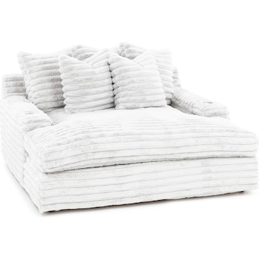 Nestle Chaise Lounge with Dual Cupholders and Charging Ports