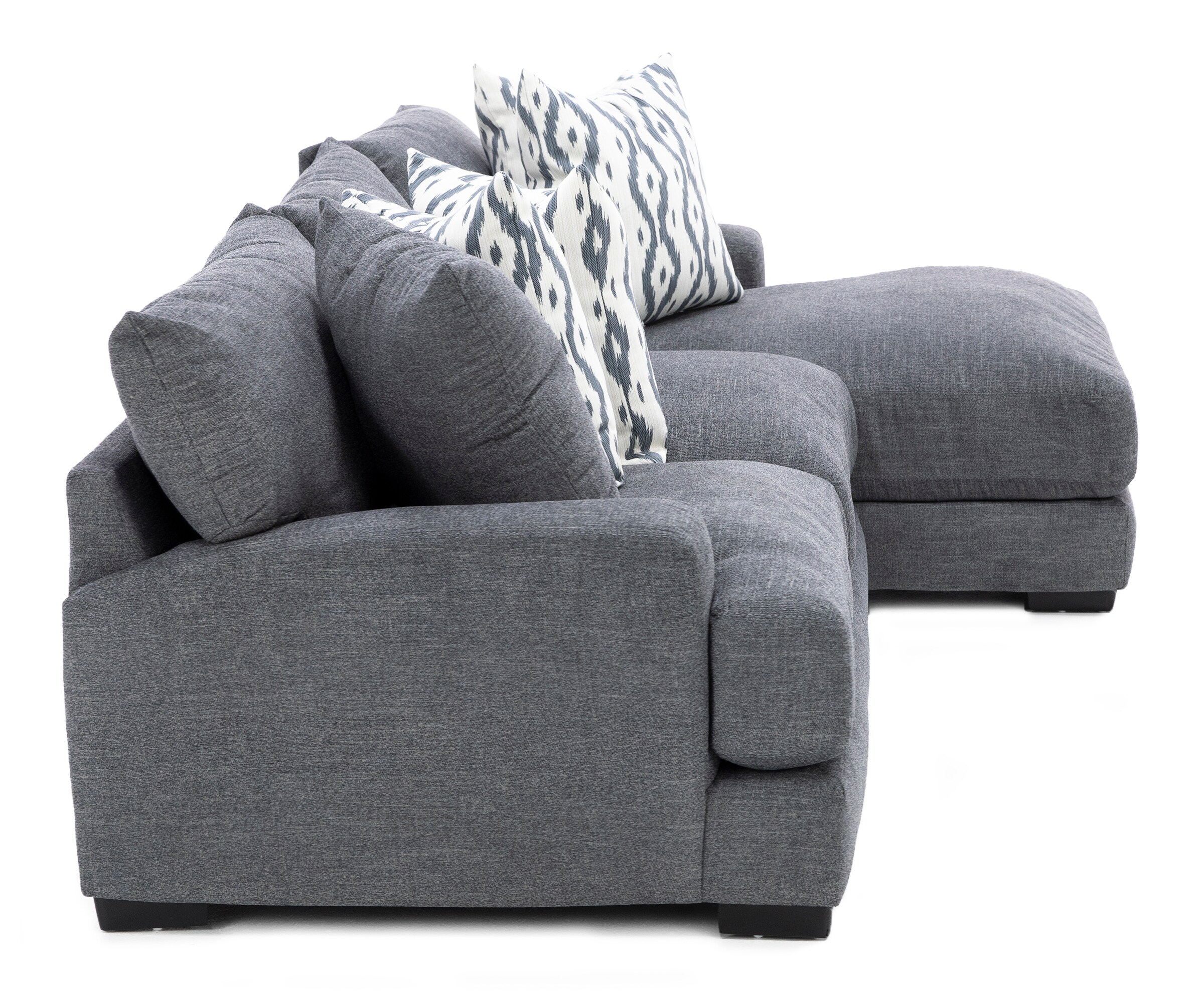 Largo drive gray 3 pc outlet sectional living room