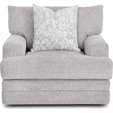 Larken Swivel Chair in Nickel