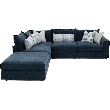 Elsa 4-Pc. Modular With Ottoman