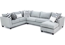 fusion furniture grey sta fab sectional pieces zpkg  