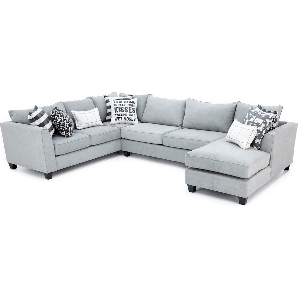 fusion furniture grey sta fab sectional pieces zpkg  