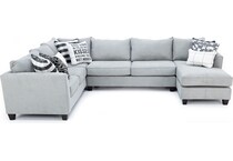 fusion furniture grey sta fab sectional pieces zpkg  