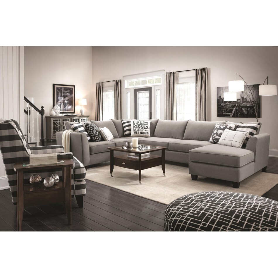 fusion furniture grey sta fab sectional pieces zpkg  
