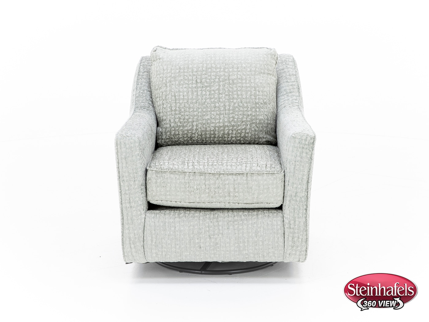 fusion furniture grey swivel chair  image z  