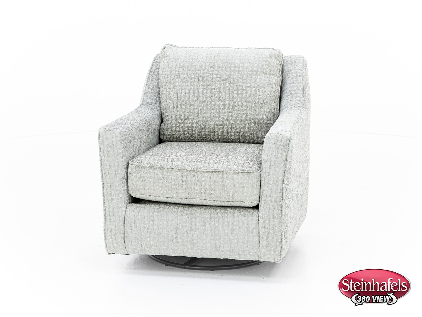 fusion furniture grey swivel chair  image z  