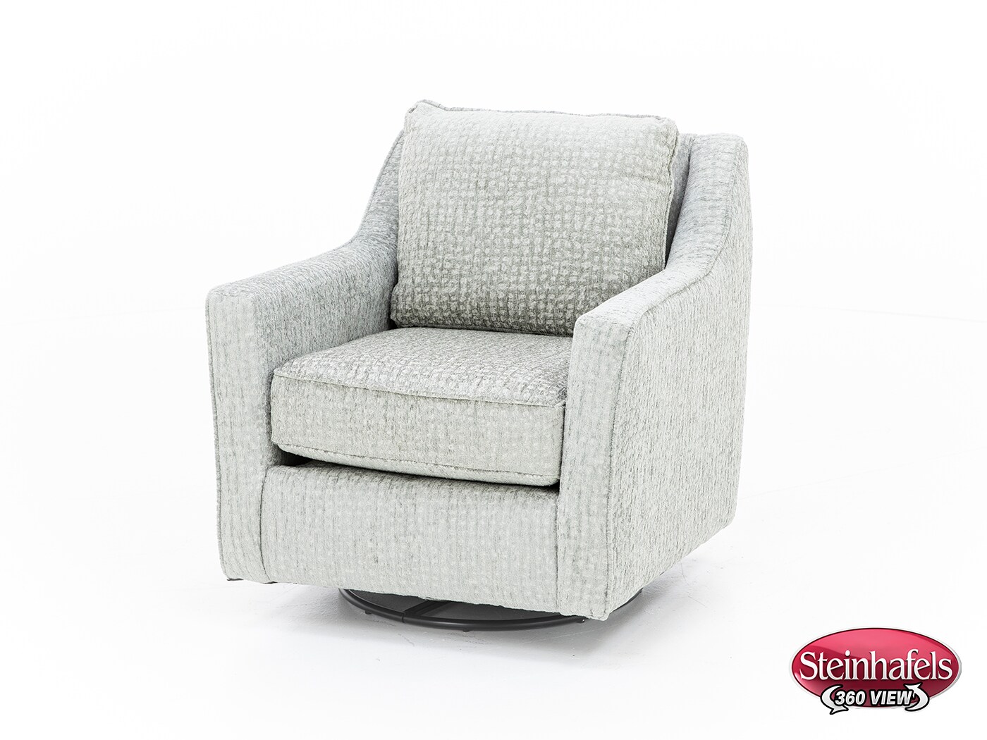 fusion furniture grey swivel chair  image z  