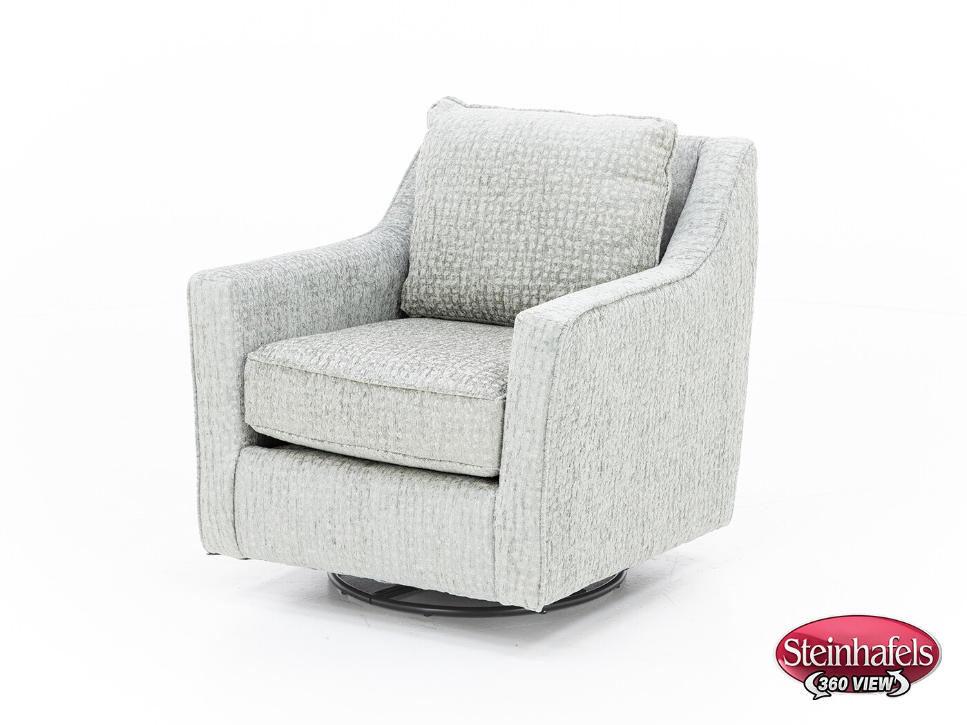 fusion furniture grey swivel chair  image z  
