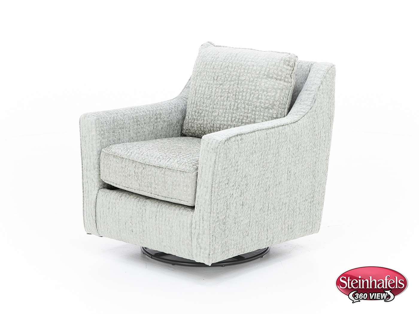 fusion furniture grey swivel chair  image z  