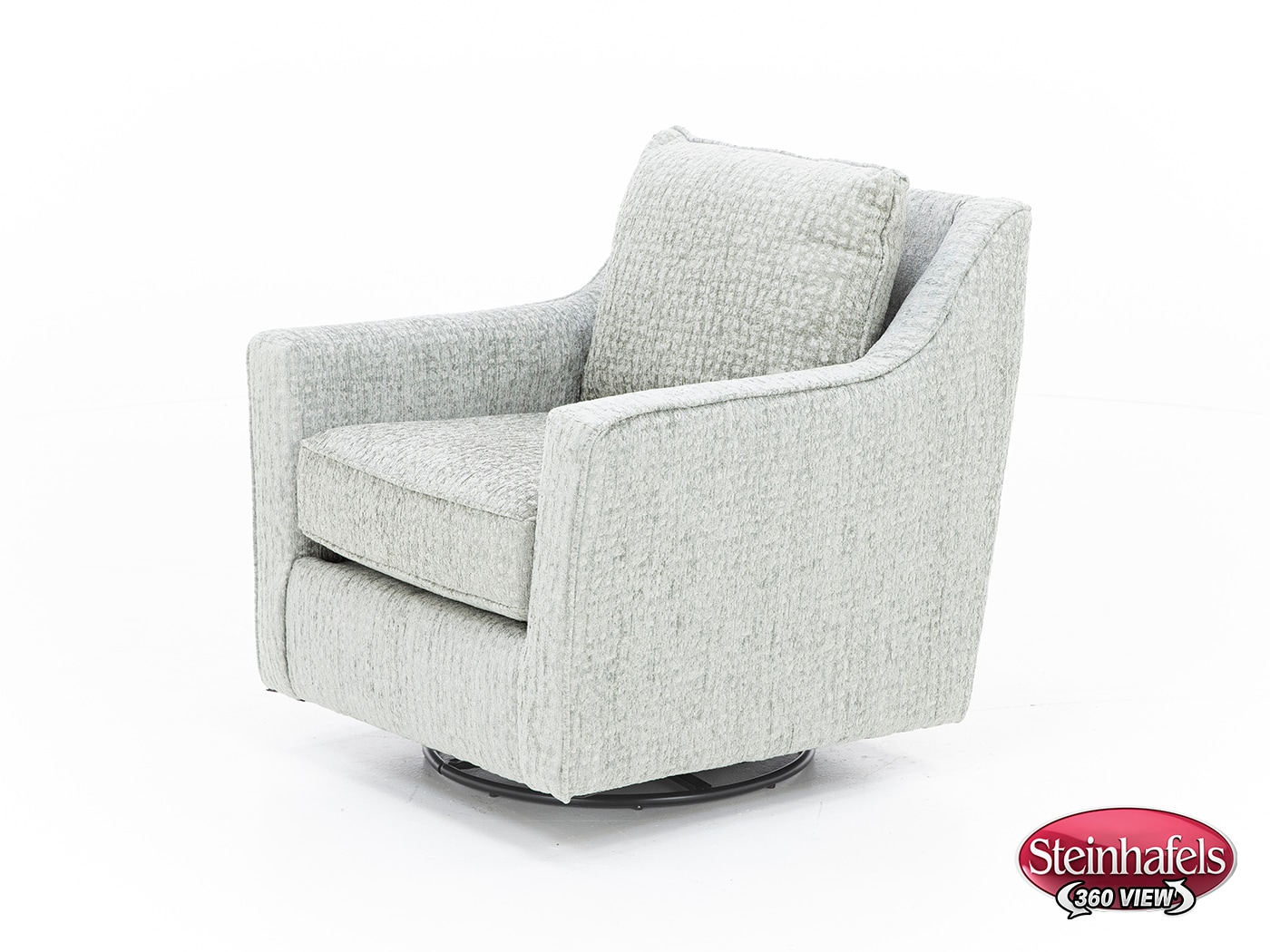 fusion furniture grey swivel chair  image z  