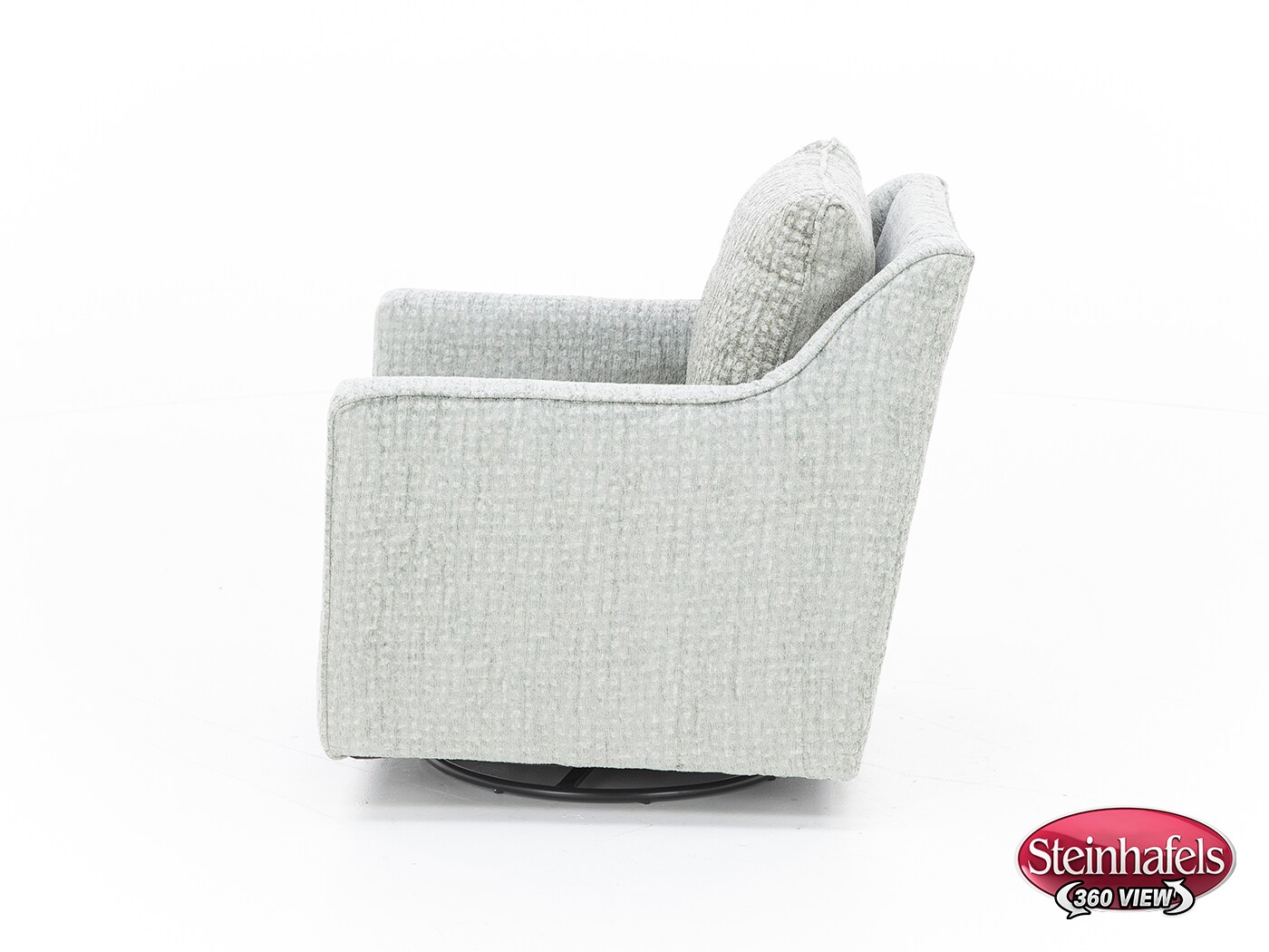 fusion furniture grey swivel chair  image z  