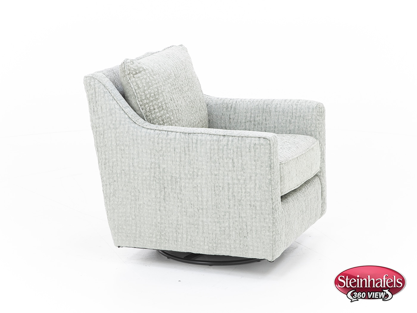 fusion furniture grey swivel chair  image z  