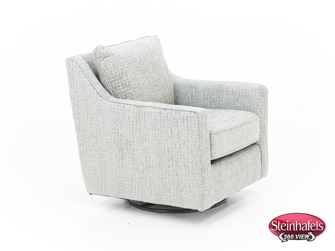 fusion furniture grey swivel chair  image z  