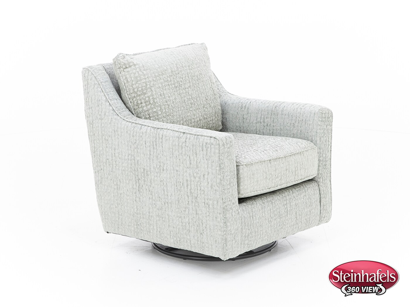 fusion furniture grey swivel chair  image z  